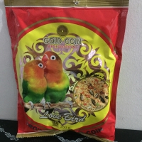 Gold coin lovebird - pakan burung khusus lovebird - makanan lovebird