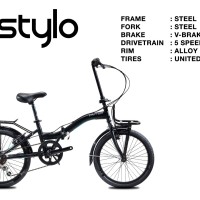 Sepeda Lipat / Folding Bike United Stylo 20