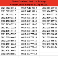 Nomor Cantik Simpati 4G LTE Kartu Perdana Telkomsel
