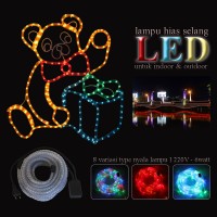EELIC LAMPU HIAS LED SELANG 9M ROPE LIGHT SEGI JM-10M-R WARNA-WARNI