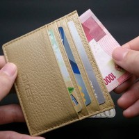 Dompet Kartu Tipis Kulit Asli (Slim Pocket Card Holder)