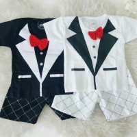Baju Bayi Laki Laki Setelan Baju Pesta Bayi Tuxedo Tie