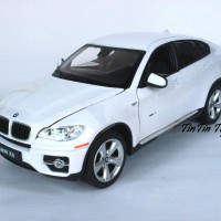 Diecast/replika Miniatur Mobil BMW X6 White By Rastar(1:24)