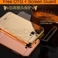 Metal Bumper Case with Mirror Cover - Himax Polymer Octa Core Octacore