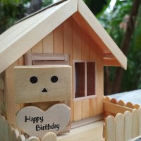 Lampu Tidur Hias Miniatur Rumah Danbo Unik Kado Ulang Tahun Hadiah