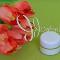 PROMO Pot cream PP 12.5 gr putih gading list gold