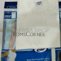 SUPPLIER Kaos Dalam Singlet Baju Pria Rider Tanpa lengan Putih Fitne