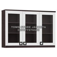 Kitchen Set / Lemari Gantung Dapur Infinity 3 Pintu Kaca
