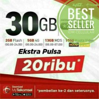 TELKOMSEL KUOTA 30 GB | KARTU PERDANA SIMPATI INTERNET KUOTA 30GB