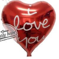 I Love You Heart Balloon Foil / Balon Foil Hati / Balon Valentine