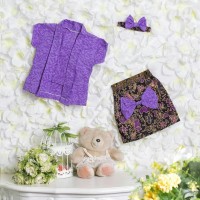 kebaya bayi / kebaya kutu baru / kebaya anak perempuan / ungu