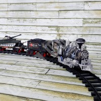 Mainan Anak Kereta Api Asap - MA Military Train Track Set