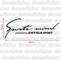 Sticker Stiker Mobil Suzuki Ertiga Sport Mind
