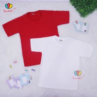 Kaos Merah-Putih uk 4-6 th / Kaos Oblong Anak - Kaos Polos Anak