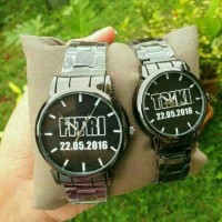 Jam Tangan Couple ( Custom Nama , Tulisan , Foto , swiss army , rolex
