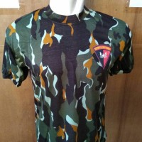 Kaos Oblong Brimob Loreng Logo kecil l Kaos Dalam Brimob Loreng Pelopo
