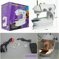 Mesin Jahit Mini portable 202 ada lampunya