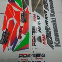 Striping KRR SSR karbon Ninja 150 Thailand bs ke smua warna motor