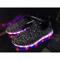 ready stock led shoes yeezy import sepatu kets lampu yezzy dewasa le