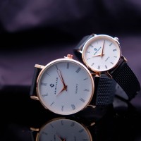 Swiss Army Gear Couple Jam Tangan Pria Wanita Tali Karet Pasir Magnet3