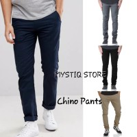 Celana Chino Hitam Cino DC Celana Panjang Pria SlimFit