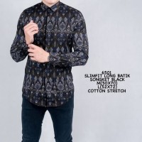 Kemeja Batik Pria Gradation Panjang Slimfit | Baju Batik Cowok
