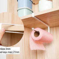 Tempat Tissue Gulung Kain Lap Holder Gantung Lemari Dapur Serbaguna