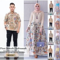 Batik Couple / Batik Sarimbit Gamis Brokat Cendrawasih