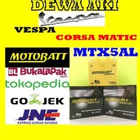 Jual Spare Part Motor Aki Gel Kering VESPA CORSA MATIC Motob Murah