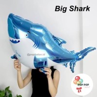 Balon Foil Shark / Baby Shark Hiu JUMBO Size