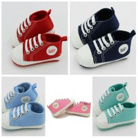 Sepatu prewalker newborn bayi anak unisex shoes baby kanvas