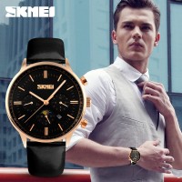 Jam Tangan Pria Cowok Original Asli Skmei kulit TAHAN AIR Casio Rolex