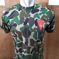 Kaos Oblong Marinir Loreng KKO Logo Kecil