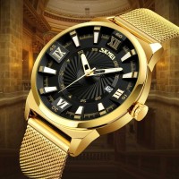 Jam Tangan Pria Ekspedition Original Skmei Gold Elegan Casio Rolex New
