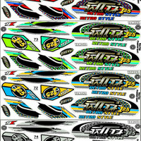 Sticker / Striping Variasi Thailand Fino Karbu (RETRO STYLE)