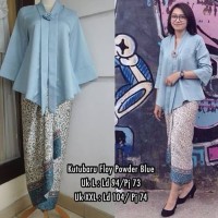 Stelan Kebaya Kutu baru Floy Pouwder Blue