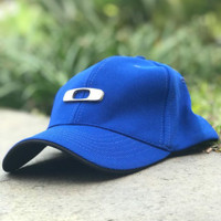 Topi Oakley Metal Gas Blue A-Flex Original Biru