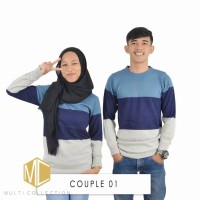 Baju Rajut Couple Korea Murah (Kugy Couple Navy) Grosir
