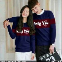 SWEATER COUPLE/SWEATER PASANGAN/BAJU COUPLE ONLY YOU GROSIR MURAH
