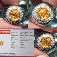 Batu Yellow Sapphire Ceylon Srilanka Memo 1.677 crt
