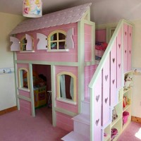 Tempat Tidur Tingkat Rumah Anak Ranjang Dipan Susun Multifungsi Meja