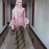AF Setelan Baju Kebaya Brukat Batik Modern Terbaru Kinay
