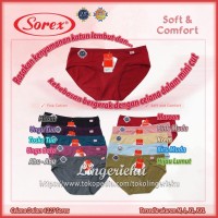 Celana Dalam Wanita Katun Halus Polos Sorex 1227 Ukuran L
