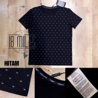 kaos oblong ARMANI logo full print 2 warna import bodyfit size L - 4XL