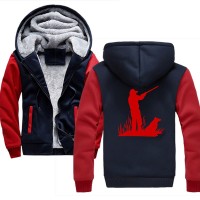 Jaket Pria Import Musim Dingin Dalam Bulu Hoodie Angsa Liar Pemburu