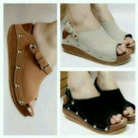 Sepatu Sandal Wedges Wanita Elegan SDW221