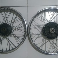 sepasang velg velk depan belakang set tromol yamaha f1zr/crypton/vega