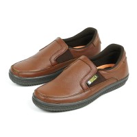 Sepatu Casual Pria Slip On Kulit Asli Flat Shoes D903 Original Fordza