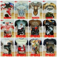 T-Shirt / Kaos Pria -- Supplier terbesar termurah baju full print 3d