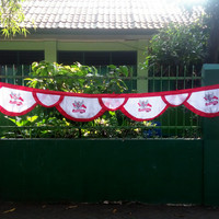 Bendera Backdrop Merah Putih Garuda